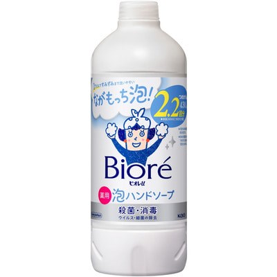 Пенное мыло для рук для всей семьи KAO Biore U Foaming Hand Soap, с антибактериальным эффектом, с легким цитрусовым ароматом, сменная упаковка, 430 мл 12087