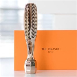 Премиальная массажная расческа с мезо-роллером для лица и шеи THE BRASHU REVO 11899