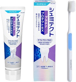 Shumitect Platinum Protect EX, зубная паста, отбеливание и уход 11902