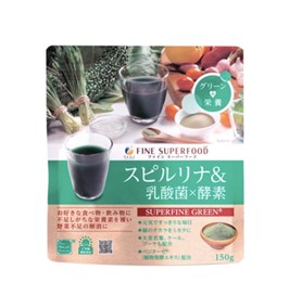 Аодзиру со спирулиной, лактобактериями и ферментами FINE JAPAN Spirulina &amp; Lactic Acid Bacteria × Enzyme 12008