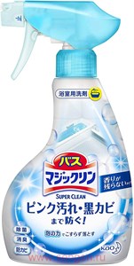 KAO Bath Magiclean Foaming Spray Чистящий спрей-пенка с противогрибковым эффектом  для ванной комнаты и душевых кабин, без аромата, 380мл. 12071