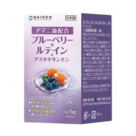 Комплекс Черника + Лютеин для поддержания зрения и здоровья глаз DAIKEN, 30 капсул на 30 дней 12124